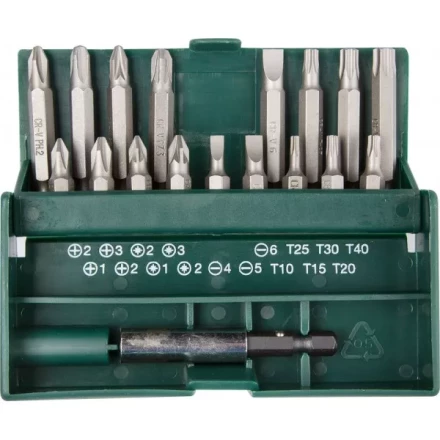 Набор бит &quot;EXPERT&quot;, KRAFTOOL 26131-H18, с магнитным адаптером в бит-боксе, 18 предметов 26131-H18 купить в Ижевске