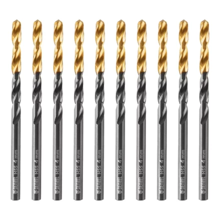 Сверло по металлу, 4 мм, HSS-Tin, Golden Tip, 10 шт. Denzel 717209 купить в Ижевске