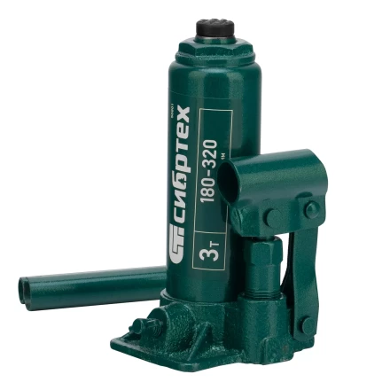 Домкрат гидравлический бутылочный Сибртех 50801, 3 т, 180-320 мм купить в Ижевске