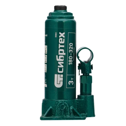 Домкрат гидравлический бутылочный Сибртех 50801, 3 т, 180-320 мм купить в Ижевске