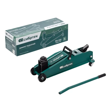 Домкрат гидравлический подкатной Сибртех 50841, 3 т, 192-532 мм, SUV купить в Ижевске