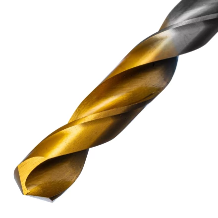 Сверло спиральное по металлу Denzel, 11 х 195 мм, Р6М5, Golden Tip, удлиненное 718264 купить в Ижевске