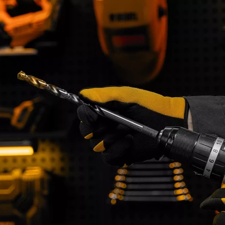 Сверло спиральное по металлу Denzel, 11 х 195 мм, Р6М5, Golden Tip, удлиненное 718264 купить в Ижевске