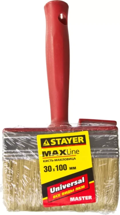 Макловица STAYER "MASTER" UNIVERSAL, светлая щетина, пластмассовый корпус, 3х10см 01824-10 купить в Ижевске