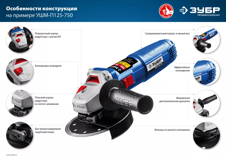 Машина углошлифовальная компактная УШМ-П115-750 серия ПРОФЕССИОНАЛ купить в Ижевске
