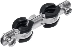 ЗУБР 3/8, цинк, 8 шт, двойной трубный хомут (37890-15-19)