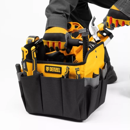 Переноска для инструмента, 260х240х300 мм, 22 кармана, наплечный ремень// Denzel 90294 купить в Ижевске