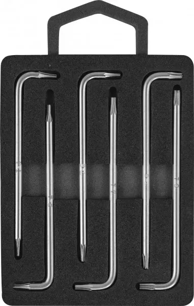 Комплект угловых ключей TORX с центрированным штифтом Т4-Т9  6предметов S2  H09MT06S Jonnesway 47101 купить в Ижевске