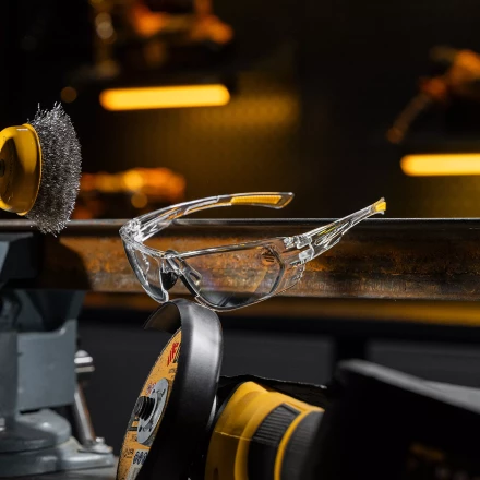 Очки защитные открытые Denzel 89198, поликарбонатные, прозрачная линза купить в Ижевске