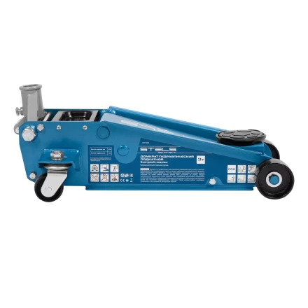 Домкрат гидравлический подкатной Stels 51139, 3 т, 120-450 мм, быстрый подъем, проф. купить в Ижевске