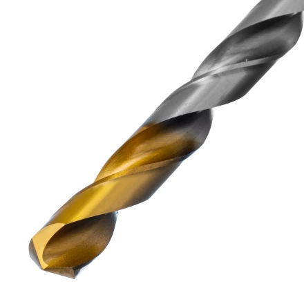 Сверло спиральное по металлу Denzel 12 x 205 мм, Р6М5, Golden Tip, удлиненное 718265 купить в Ижевске