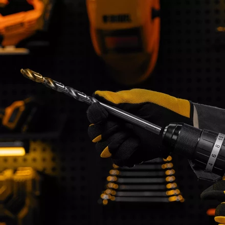 Сверло спиральное по металлу Denzel 12 x 205 мм, Р6М5, Golden Tip, удлиненное 718265 купить в Ижевске