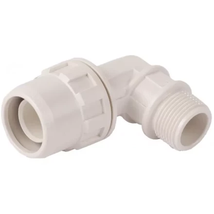 Муфта ЗУБР &quot;ШиреФит&quot; соединительная угловая 90°, &quot;штуцер с гайкой - внешняя резьба&quot;, 32мм-1&quot; 51465-32-1 купить в Ижевске