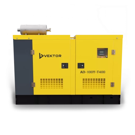 Дизельный генератор Vektor AD-100Y-T400 в шумозащитном кожухе с АВР купить в Ижевске