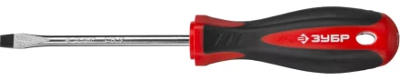 Отвертка ЗУБР &quot;МАСТЕР&quot;, Cr-v, эргономичная двухкомпонентная рукоятка, SL6,5x100мм 25061-6.5-100_z03 купить в Ижевске