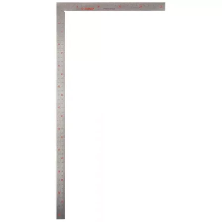 Угольник ЗУБР &quot;ЭКСПЕРТ&quot; столярный нерж. сталь, шкала: шаг 1 мм, гравированная, 500 х 250 мм 34350-50 купить в Ижевске