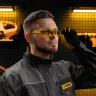 Очки защитные открытые Denzel 89199, поликарбонатные, желтая линза купить в Ижевске