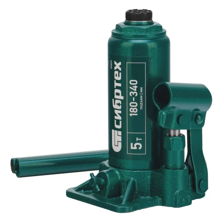 Домкрат гидравлический бутылочный Сибртех 50803, 5 т, 180-340 мм купить в Ижевске