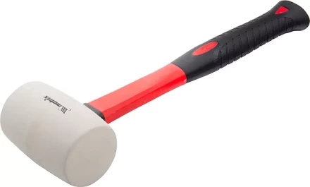 Киянка резиновая, 680 г, белая резина, фибергласовая рукоятка MATRIX 11197 купить в Ижевске