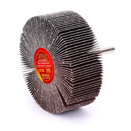 Круг MESSER шлифовальный лепестковый с оправкой (на шпильке) 80х30х6  #100 купить в Ижевске