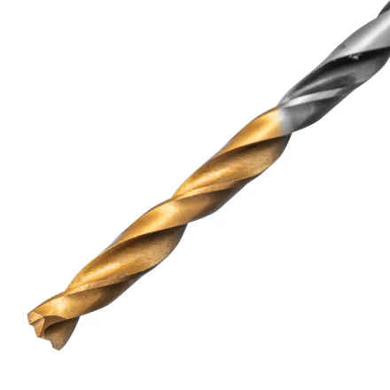 Сверло спиральное по металлу Denzel 3 x 61мм, Р6М5, Golden Tip, многогранная заточка, 2шт., 718268 купить в Ижевске