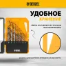 Набор сверл по металлу Denzel 723001, 1-10 мм, Р6М5-TiN, Golden Tip, 10 шт купить в Ижевске