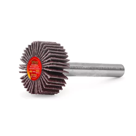 Круг MESSER шлифовальный лепестковый с оправкой (на шпильке) 22х10х6  #80 купить в Ижевске