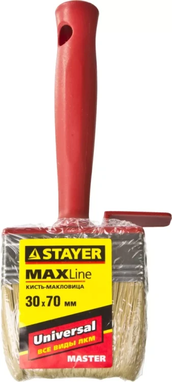 Макловица STAYER "MASTER" UNIVERSAL, светлая щетина, пластмассовый корпус, 3х7см 01824-07 купить в Ижевске