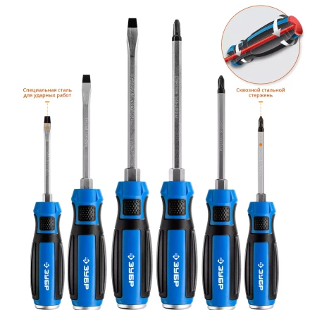 Набор ударных отверток УДАРНИК серия ПРОФЕССИОНАЛ купить в Ижевске