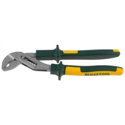 Клещи "KRAFT-MAX", переставные, Cr-Mo, маслобензост двухкомп рукоятки, шарнирное соединение с повыш износост, 250мм, KRAFTOOL 22011-10-25