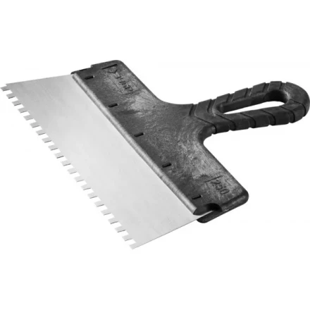 Шпатель ЗУБР &quot;СТАНДАРТ&quot; фасадный, стальное полотно, 250мм, зуб 6х6 10053-25 купить в Ижевске