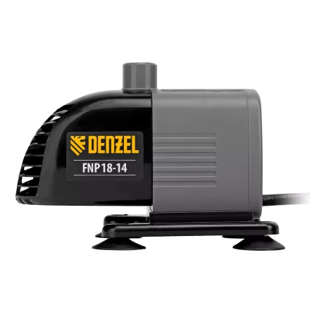 Насос фонтанный FNP18-14, 18 Вт, подъем 1,4 м, 750 л/ч, колокольчик/каскад Denzel 99030 купить в Ижевске