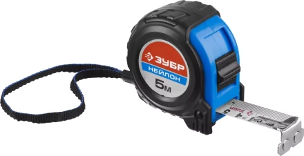 Рулетка ЗУБР &quot;НЕЙЛОН&quot;, нейлоновое покрытие, упрочненное полотно, ударопрочный обрезиненный корпус, 5м/25мм 34056-05-25_z01 купить в Ижевске