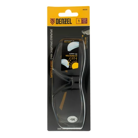 Очки защитные открытые Denzel 89200, поликарбонатные, дымчатая линза купить в Ижевске