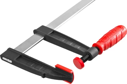 Струбцина ЗУБР &quot;МАСТЕР&quot;, тип &quot;F&quot;, пластмассовая ручка, стальная закаленная рейка, 120х1000мм 32150-120-1000 купить в Ижевске