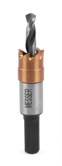 HSS-TiN коронка MESSER 12мм с центр. сверлом без пружины для лист. материала до 2 мм ц/х