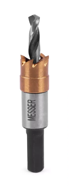 HSS-TiN коронка MESSER 12мм с центр. сверлом без пружины для  лист. материала до 2 мм ц/х купить в Ижевске