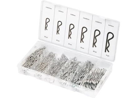 Набор шплинтов, S головки, с фиксацией, 150 предм. СИБРТЕХ 47605 купить в Ижевске