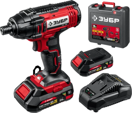 Винтоверт ударный, 2 АКБ С1-18 (2 Ач), в кейсе ГВЛ-255-22 серия «МАСТЕР» купить в Ижевске