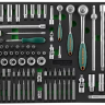 Набор головок торцевых 1/4" 3/8" 1/2"DR 81предмет вставок бит-40предметов EVAложемент Jonnesway S04H45121SV 49275 купить в Ижевске