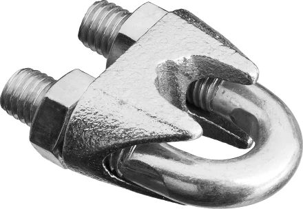 Зажим троса DIN 741, оцинкованный, 6мм, 80 шт, STAYER Master 30535-06 30535-06 купить в Ижевске