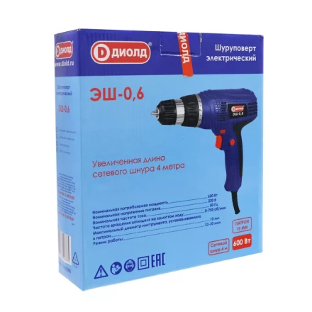 Электрический шуруповерт Диолд ЭШ-0,6 купить в Ижевске