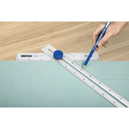 ЗУБР Т-угольник алюминиевый с подвижной направляющей, Профессионал (34389) купить в Ижевске