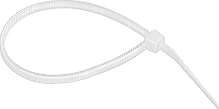 Хомуты 180 х 3,6 мм пластмассовые белые 100 шт  СИБРТЕХ 45525 купить в Ижевске