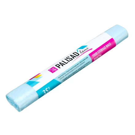 Пакеты для хранения продуктов особо прочные, 400x260 мм, 35 шт, цвет голубой лед, Home Palisad 95006 купить в Ижевске