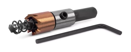 HSS-TiN коронка MESSER  13мм с центр. сверлом и толкающей пружиной для  лист. материала  до 2 мм ц/х купить в Ижевске