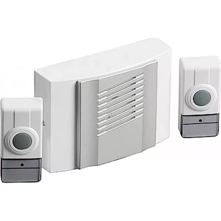 Звонок СВЕТОЗАР "ДУЭТ" радиочастотный беспроводной, 4 мелодии, 2 кнопки, 4,5В SV-58068 купить в Ижевске