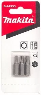 Биты Makita Тоrх Т20,25,30 25мм 3шт (B-24533) купить в Ижевске