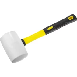 Киянка STAYER "PROFI" резиновая БЕЛАЯ, с фиберглассовой ручкой, 900г 20533-900