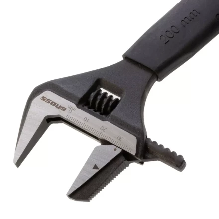 Ключ разводной, переставная губка, 200 мм, CRV GROSS 15572 купить в Ижевске